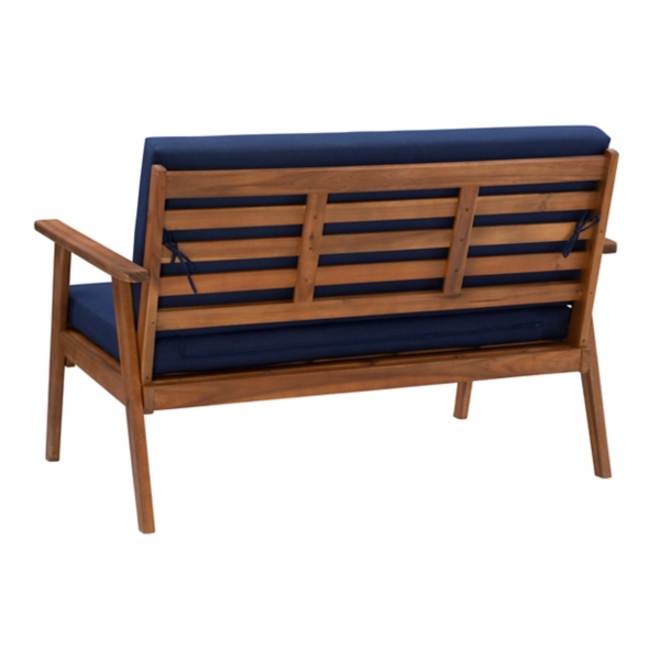 Blue 4-pc. Acacia Wood Outdoor Living Set