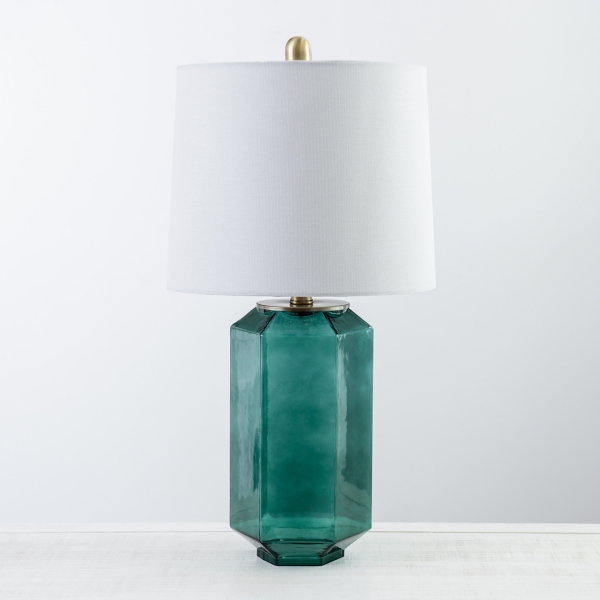 Iridescent Emerald Glass Table Lamp Kirklands Home