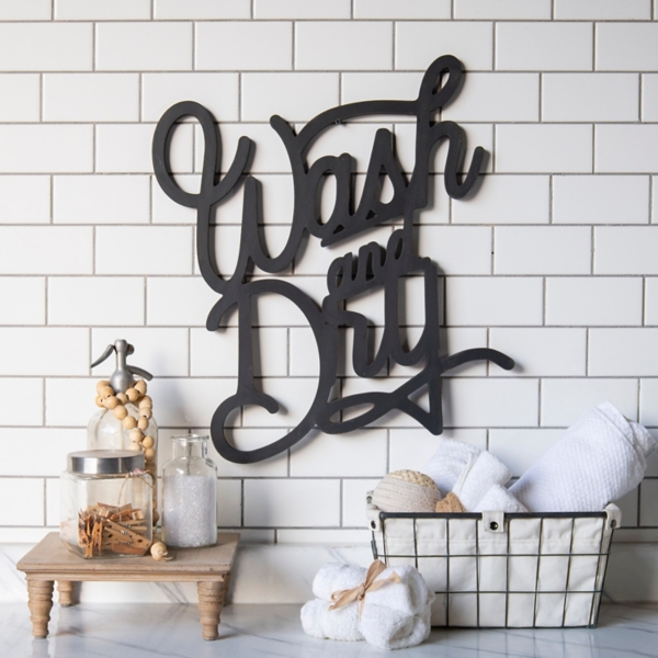 Black Wash and Dry Wall Decoration Kirklands Home