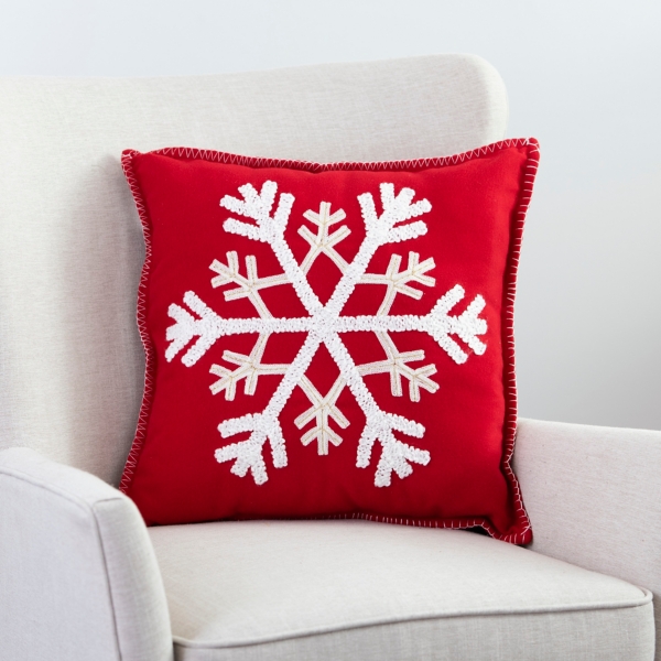 Red snowflake pillows new arrivals