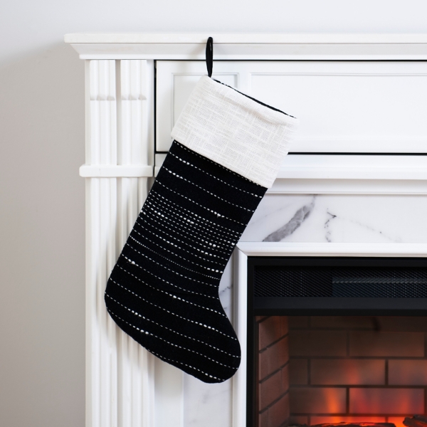 Black Striped Stocking Kirklands Home