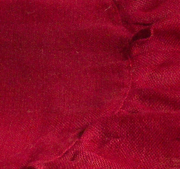 Red Jute Ruffle Trim Christmas Tree Skirt, 53 in.
