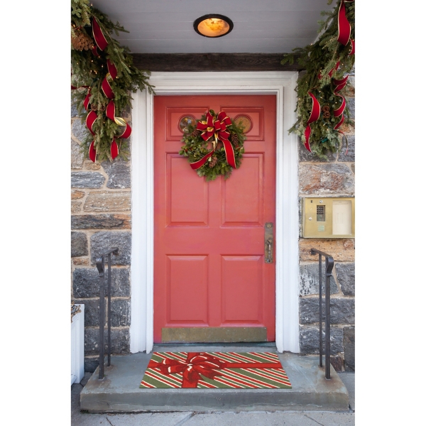 Red Green Giftbox Doormat, 24x36