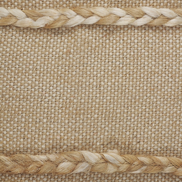 Natural Jute Braided Stripe Throw Pillow, 20 in.