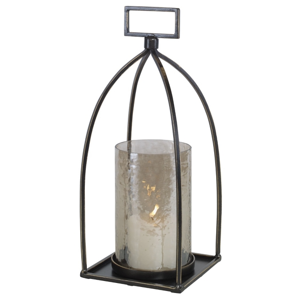 Golden Textured Glass Pillar Candle Holder Kirklands Home