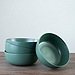 Matte Forest Green Cereal Bowls, Set of 4