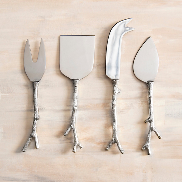 4-Piece Unique Cheese Knife Set  Stainless Steel Charcuterie Knives –  Vistal Supply
