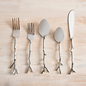 Silver Twig 5-pc. Flatware Set
