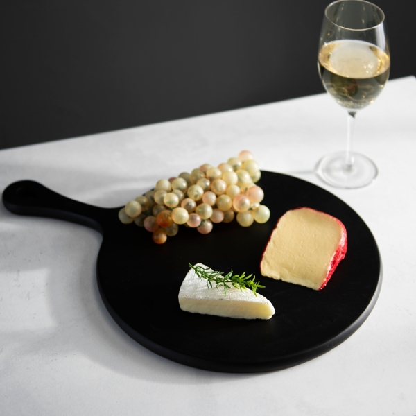 Round Matte Black Wood Cutting Board Kirklands Home