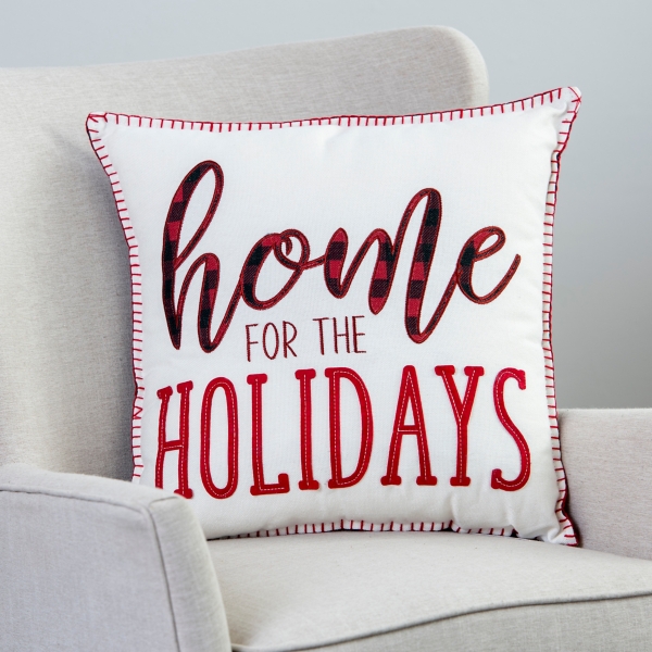 Affordable Buffalo Plaid Holiday Pillows and Decor, CC and Mike, Blog