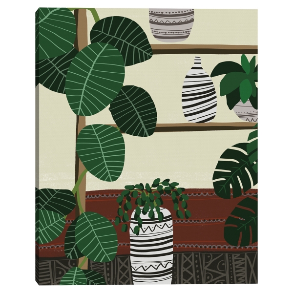 Lined Pots II Canvas Art Print | Kirklands Home