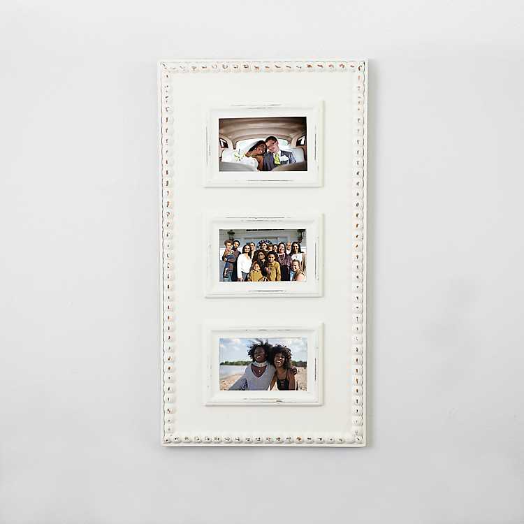 Photo Frame Picture Frame 4X6" Wooden White Home Table Decor With Real Glass 2PC 