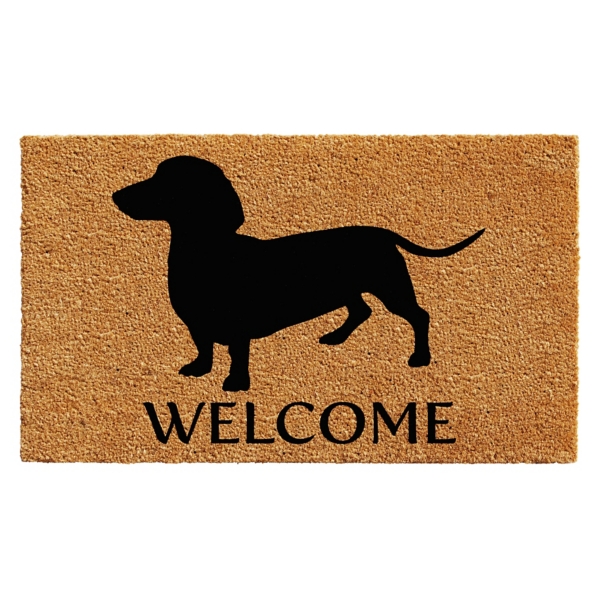 Dachshund front 2025 door mat