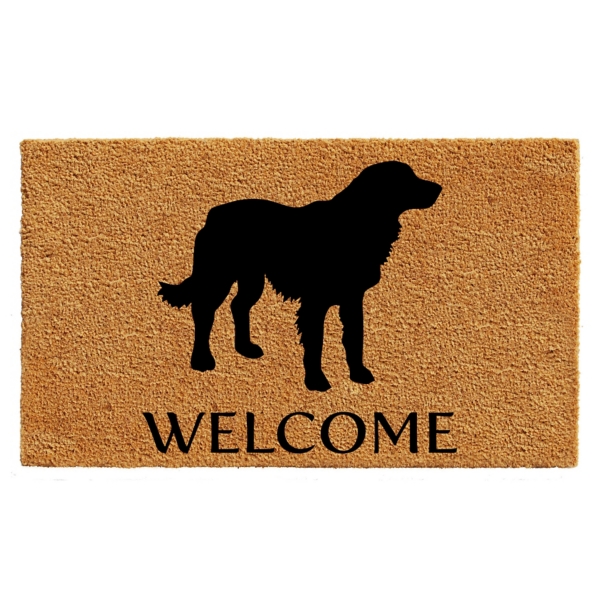 Golden Retriever Dogs House Rules Doormat - shop easily