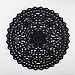 Black Ornate Carved Medallion Wall Plaque, 40 in.