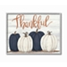 Blue and White Pumpkins Thankful Wall Plaque