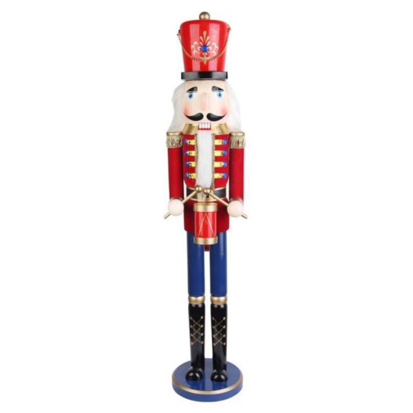 Red and Blue Drummer Boy Nutcracker | Kirklands Home