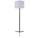 Bronze Metal Slim Round Base Floor Lamp