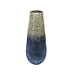 Blue and Gold Ombre Crackled Vase, 18 in.