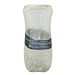 Blue and Gray Azurite Glass Vase, 14 in.