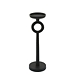 Black Open Circle Taper Candle Holder, 13 in.