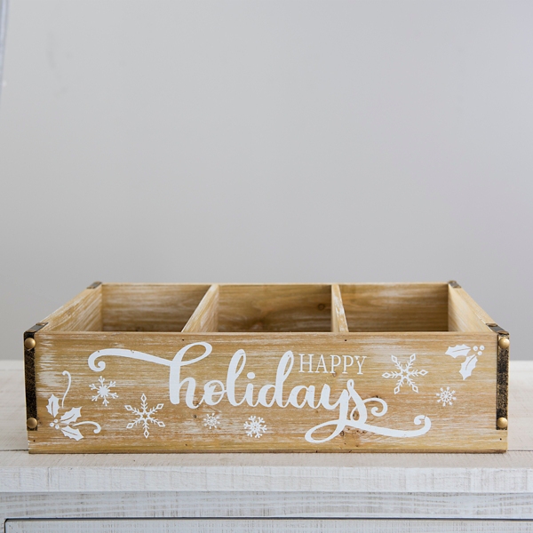 Happy Holidays Crate Box Kirklands Home