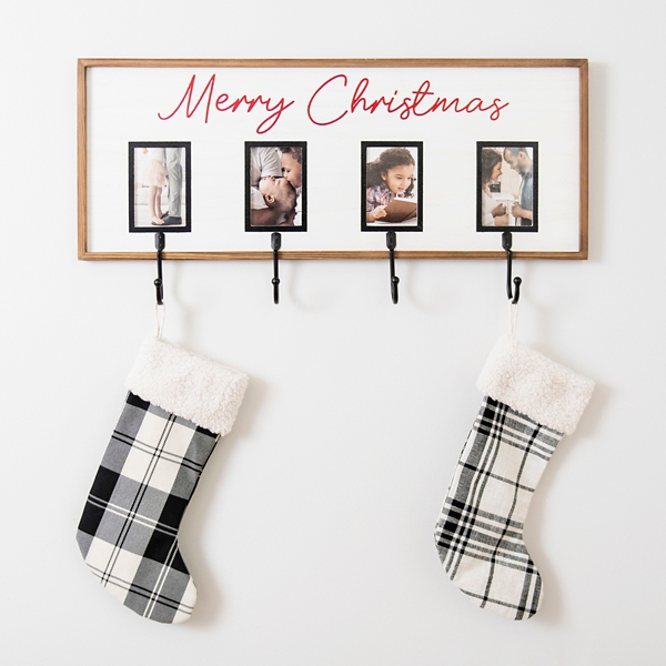 Merry Christmas Collage Frame Stocking Holder Kirklands Home