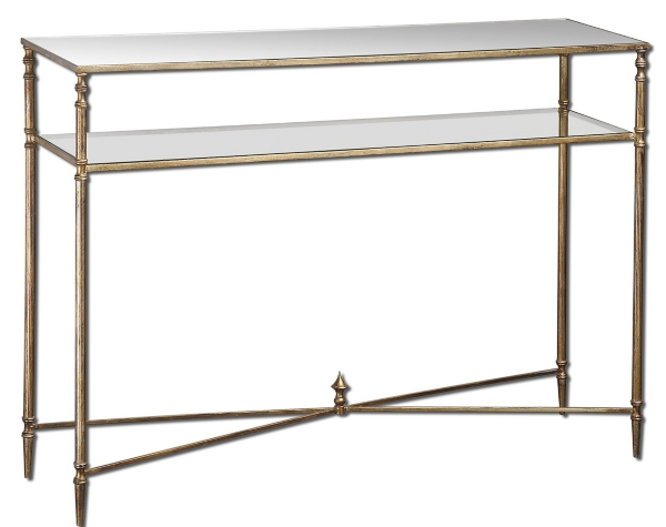 Antique Gold Mirror Top Console Table Kirklands Home