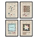 Game Boards Patents Framed Art Prints, Set of 4