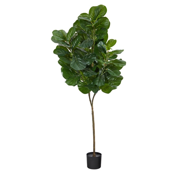 Lifelike Fiddle Leaf Fig in Nursery Planter, 6 ft. | Kirklands Home