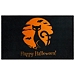 Black Moon Cat Happy Halloween Accent Rug, 40x24