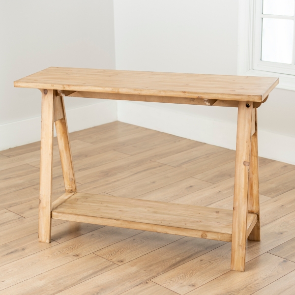 Jack Natural Fir Wood Console Table | Kirklands Home