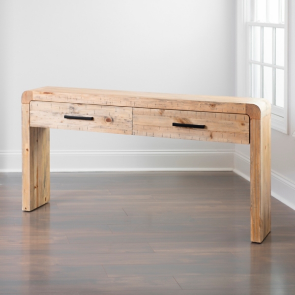 Modern Farmhouse 53 Wide Natural Mango Wood Console Table