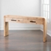 Natural Curved Edge Console Table