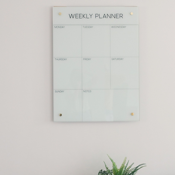 White Dry Erase Weekly Wall Planner Kirklands Home