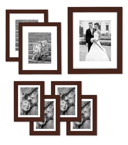 Mahogany 7pc. Gallery Wall Picture Frame Set Kirklands Home