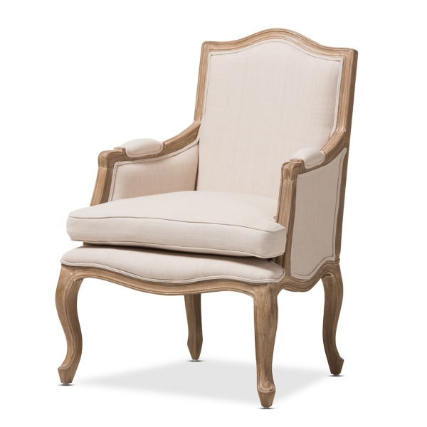 Ivory Streaked Antique Accent Chair Kirklands Home   267053