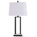 Bronze Open Ribbed Rectangular Table Lamp