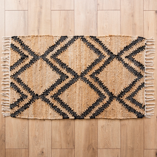 Black Chevron Jute Scatter Rug Kirklands Home