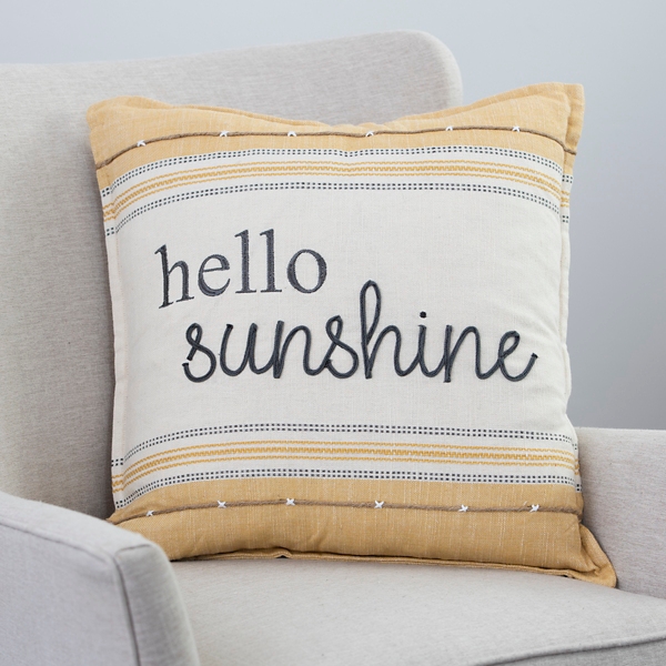 Hello 2025 sunshine pillow