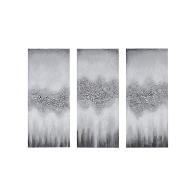 Blue Luminous Canvas Art Prints, Set of 3