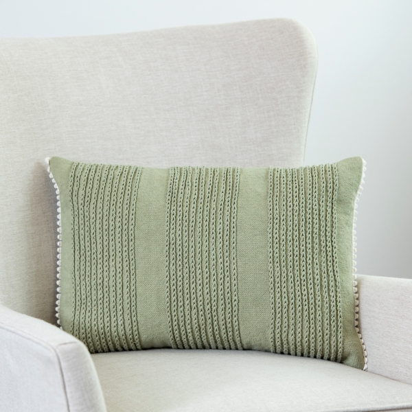 Sage green 2025 lumbar pillow