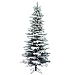 7.5 ft. Flocked Slim Utica Fir Christmas Tree