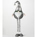 Gray & White Long Legged Standing Christmas Gnome