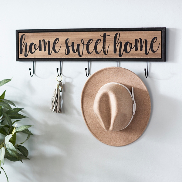 Home Sweet Home Wooden Wall Hooks Kirklands Home