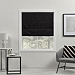 Black Blackout Roman Shade, 23 in.