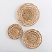 Water Hyacinth Basket Wall Plaques, Set of 3