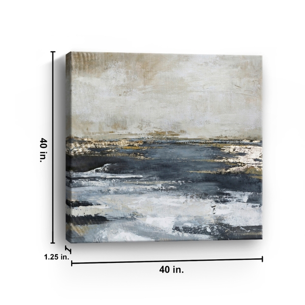 Blue Bay Giclee Canvas Art Print, 40x40 in.