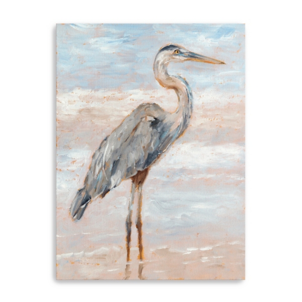 Beach Heron I Giclee Canvas Art Print, 48x36 in. | Kirklands Home