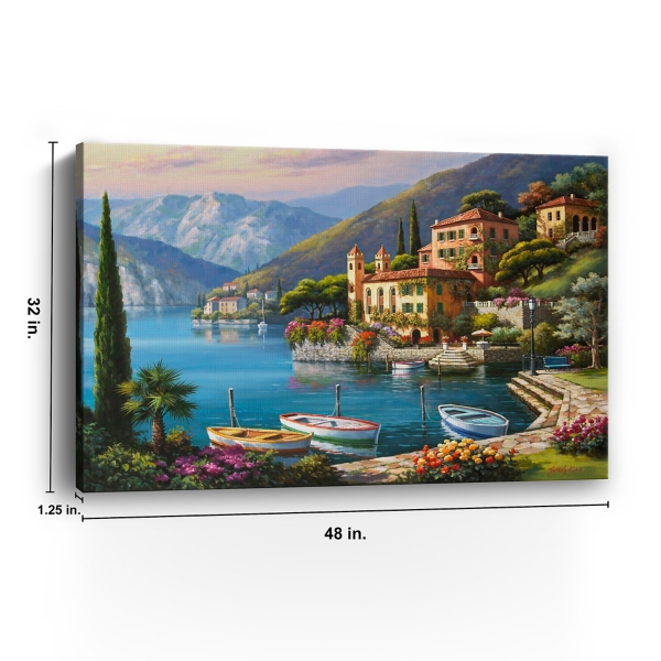 Villa Bella Vista Canvas Art Print, 48x32 in.